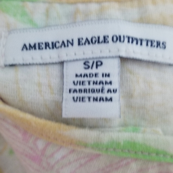 American Eagle Outfitters Island Vibes Tank. Cinched Racerback. Size Small. - Picture 8 of 8